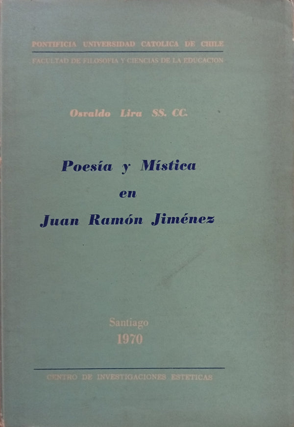 Poesía y mística en Juan Ramón Jiménez