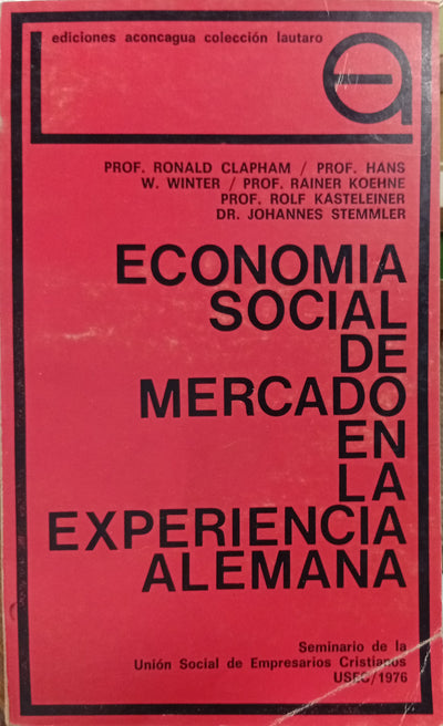 Economía social de mercado en la experiencia alemana