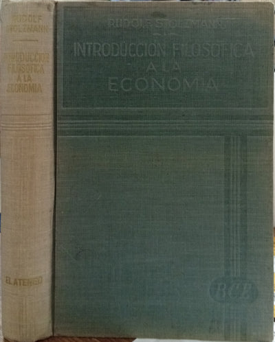 Introducción filosófica a la economía