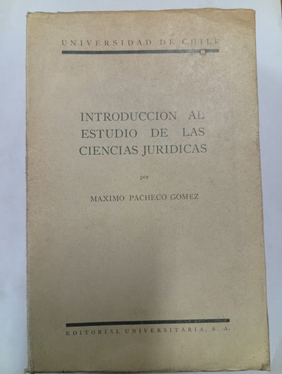 Introducción al estudio de las ciencias jurídicas
