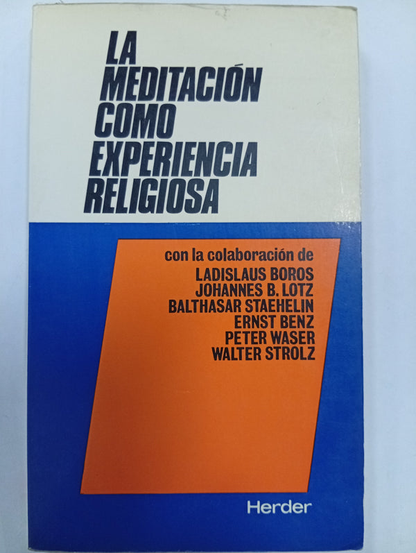La meditación como experiencia religiosa