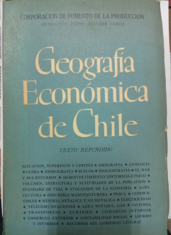 Geografía Económica de Chile – Texto refundido