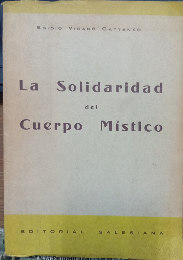 La solidaridad del Cuerpo Místico