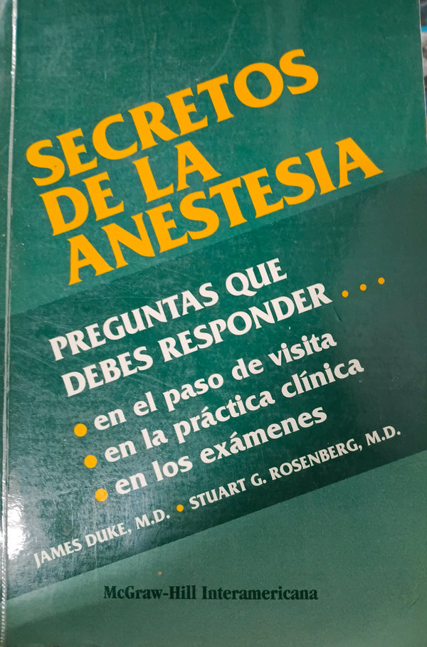 SECRETOS DE LA ANESTESIA