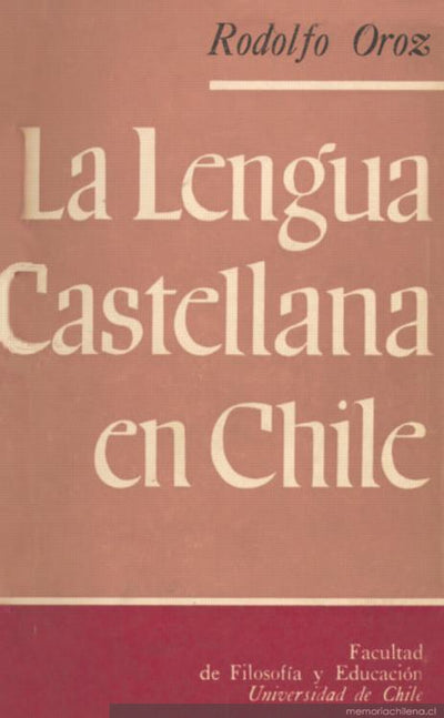 La lengua castellana en Chile