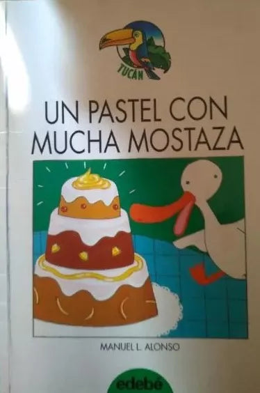 Un pastel con mucha mostaza