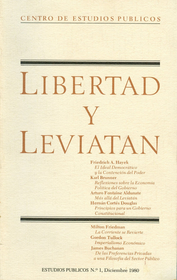 Libertad y Leviatán