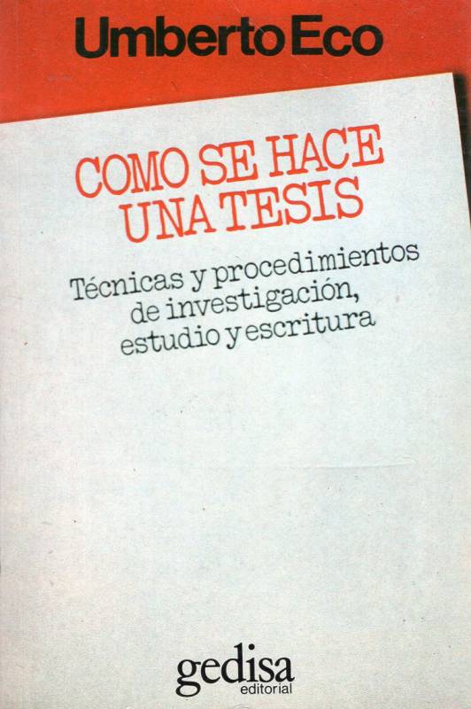 Cómo se hace una tesis