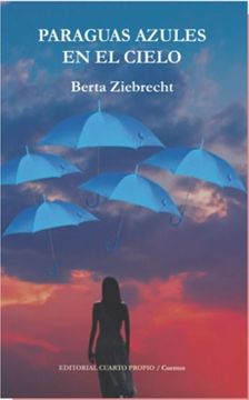 Paraguas azules en el cielo