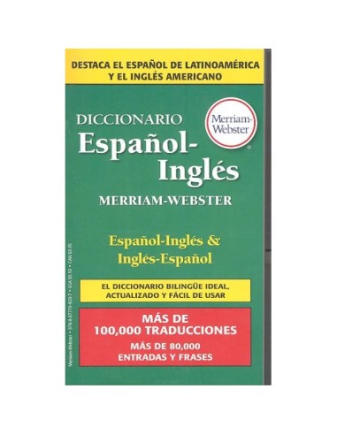 Diccionario Espanol-Ingles, Merriam-Webster