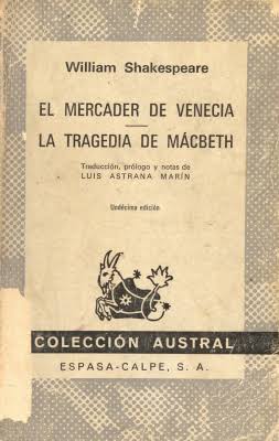 El mercader de Venecia. La tragedia de Macbeth