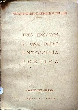 Tres ensayos y una breve antología poética