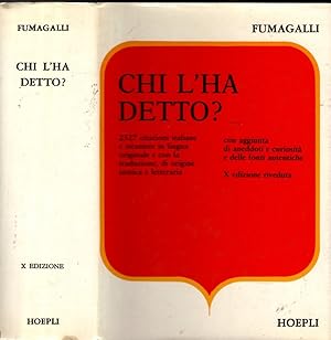 Chi l’ha detto?