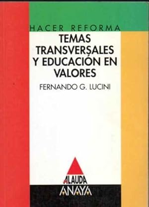 Temas transversales y educación en valores