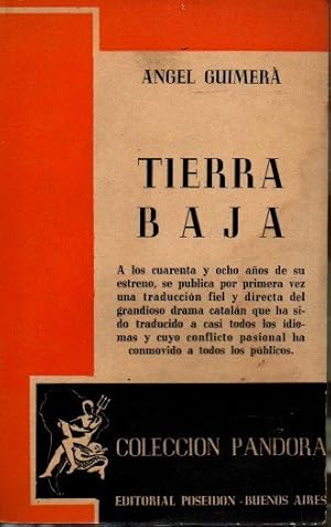 TIERRA BAJA. DRAMA EN TRES ACTOS Y EN PROSA