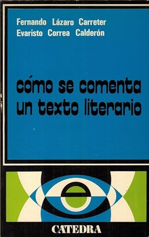 Cómo se comenta un texto literario