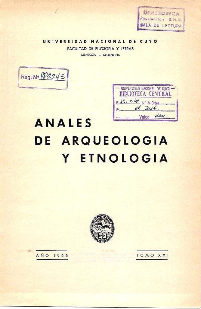 Anales de Arqueología y Etnología