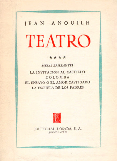 Teatro (Tomo IV: Piezas Brillantes)