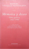 Memoria Y Deseo: Obra Poetica 1963-1990 (biblioteca Vazquez
